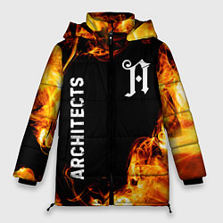 Куртка зимняя женская Architects и пылающий огонь, цвет: 3D-черный