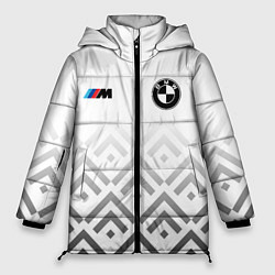 Женская зимняя куртка BMW m power - белый