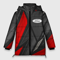 Куртка зимняя женская Ford sports racing, цвет: 3D-черный