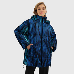 Куртка зимняя женская Смешение красок, цвет: 3D-черный — фото 2
