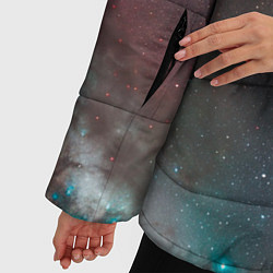 Куртка зимняя женская Бескрайняя Вселенная, цвет: 3D-черный — фото 2