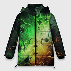 Куртка зимняя женская Зеленый взрыв, цвет: 3D-светло-серый