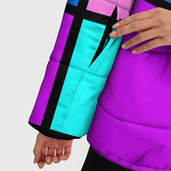 Куртка зимняя женская Firm аля 80-е, цвет: 3D-черный — фото 2