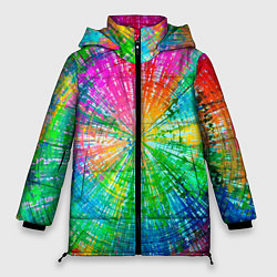 Куртка зимняя женская Радужное излучение, цвет: 3D-светло-серый