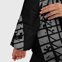 Куртка зимняя женская Infiniti tire tracks, цвет: 3D-черный — фото 2