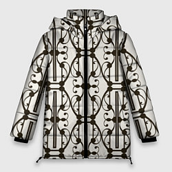 Куртка зимняя женская Ветвистый паттерн, цвет: 3D-черный