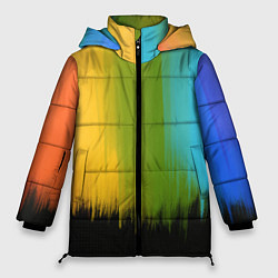 Куртка зимняя женская Летняя радуга, цвет: 3D-красный