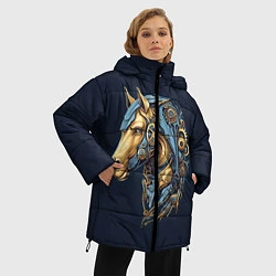 Куртка зимняя женская Механический конь, цвет: 3D-черный — фото 2