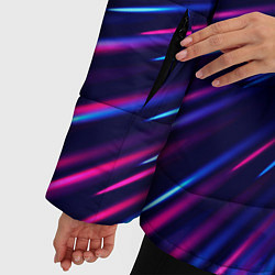 Куртка зимняя женская Chery neon speed lines, цвет: 3D-черный — фото 2