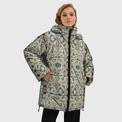 Куртка зимняя женская Царские узоры, цвет: 3D-черный — фото 2