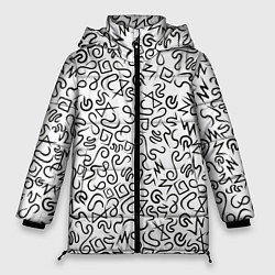 Куртка зимняя женская Текстурка, цвет: 3D-черный