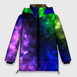 Куртка зимняя женская Космос мультицвет, цвет: 3D-черный
