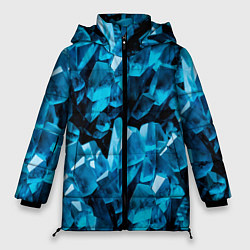 Куртка зимняя женская Кристаллическая текстура, цвет: 3D-черный