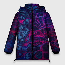 Куртка зимняя женская Неоновая лава, цвет: 3D-красный