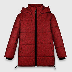 Куртка зимняя женская Текстура рябь кирпичный, цвет: 3D-красный