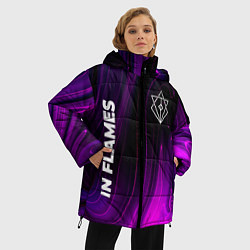 Куртка зимняя женская In Flames violet plasma, цвет: 3D-черный — фото 2