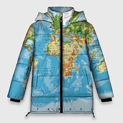 Куртка зимняя женская Атлас мира, цвет: 3D-светло-серый