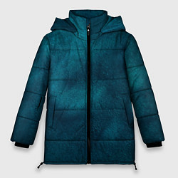 Куртка зимняя женская Синие туманные камешки, цвет: 3D-светло-серый