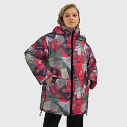Куртка зимняя женская Документы Советского Союза, цвет: 3D-светло-серый — фото 2