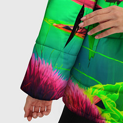Куртка зимняя женская Кислотный мир, цвет: 3D-красный — фото 2