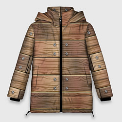 Куртка зимняя женская Деревянный стиль, цвет: 3D-светло-серый