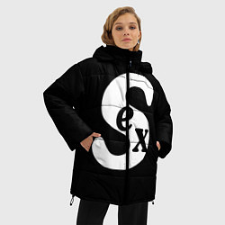 Куртка зимняя женская SEX надпись, цвет: 3D-черный — фото 2