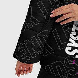 Куртка зимняя женская System of a Down rock legends: по-вертикали, цвет: 3D-черный — фото 2