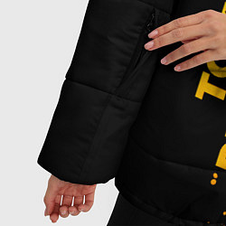 Куртка зимняя женская Tokyo Revengers - gold gradient: по-вертикали, цвет: 3D-черный — фото 2