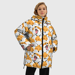 Куртка зимняя женская Хитрые лисы, цвет: 3D-черный — фото 2