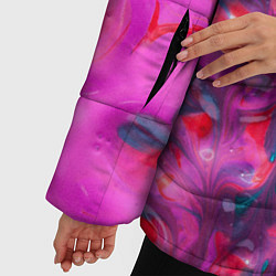 Куртка зимняя женская Феерия жидких красок, цвет: 3D-светло-серый — фото 2