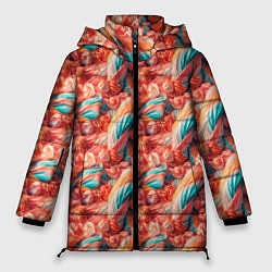 Куртка зимняя женская Текстура жвачки, цвет: 3D-светло-серый