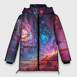 Куртка зимняя женская На задворках вселенной, цвет: 3D-черный