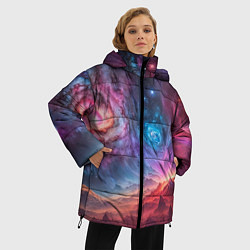 Куртка зимняя женская На задворках вселенной, цвет: 3D-светло-серый — фото 2
