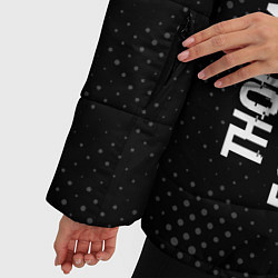 Куртка зимняя женская Thousand Foot Krutch glitch на темном фоне: по-вер, цвет: 3D-черный — фото 2