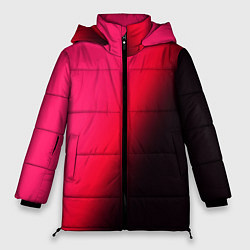 Куртка зимняя женская Градиент ярко-розовый, цвет: 3D-светло-серый
