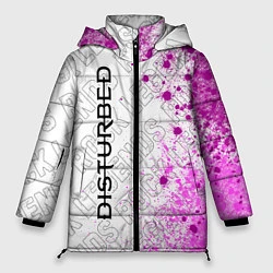 Куртка зимняя женская Disturbed rock legends: по-вертикали, цвет: 3D-черный