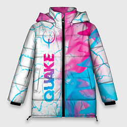 Куртка зимняя женская Quake neon gradient style: по-вертикали, цвет: 3D-черный
