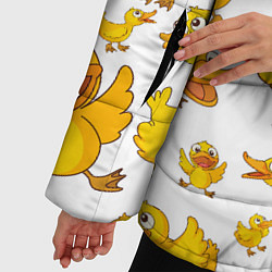 Куртка зимняя женская Yellow ducklings, цвет: 3D-красный — фото 2