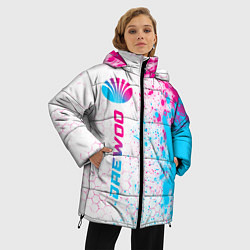 Куртка зимняя женская Daewoo neon gradient style: по-вертикали, цвет: 3D-черный — фото 2
