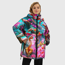 Куртка зимняя женская Фантазия сон, цвет: 3D-черный — фото 2