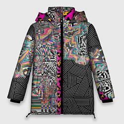 Женская зимняя куртка Яркая абстракция Nikaleona