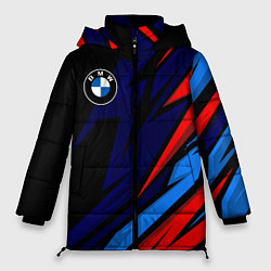 Куртка зимняя женская BMW - m colors and black, цвет: 3D-светло-серый