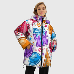 Куртка зимняя женская Вечеринка, цвет: 3D-красный — фото 2