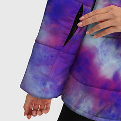 Куртка зимняя женская Tie-Dye дизайн, цвет: 3D-черный — фото 2