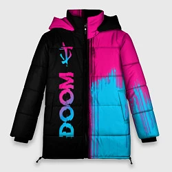 Куртка зимняя женская Doom - neon gradient: по-вертикали, цвет: 3D-черный