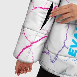 Куртка зимняя женская Evangelion neon gradient style: по-вертикали, цвет: 3D-черный — фото 2