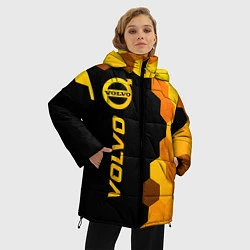 Куртка зимняя женская Volvo - gold gradient: по-вертикали, цвет: 3D-черный — фото 2