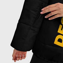 Куртка зимняя женская Destiny - gold gradient: по-вертикали, цвет: 3D-черный — фото 2