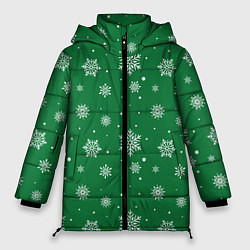 Куртка зимняя женская Hello winter green snow, цвет: 3D-черный