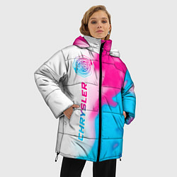 Куртка зимняя женская Chrysler neon gradient style: по-вертикали, цвет: 3D-черный — фото 2